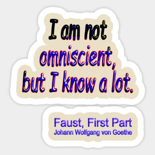 Faust Goethe Sticker